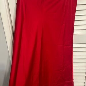 Dark red silk J. Crew Factory skirt
